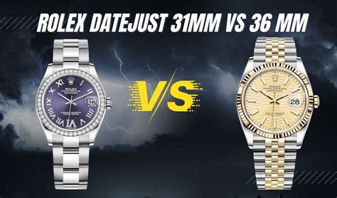 31 vs 36 mm rolex|Rolex datejust 31 gold price.